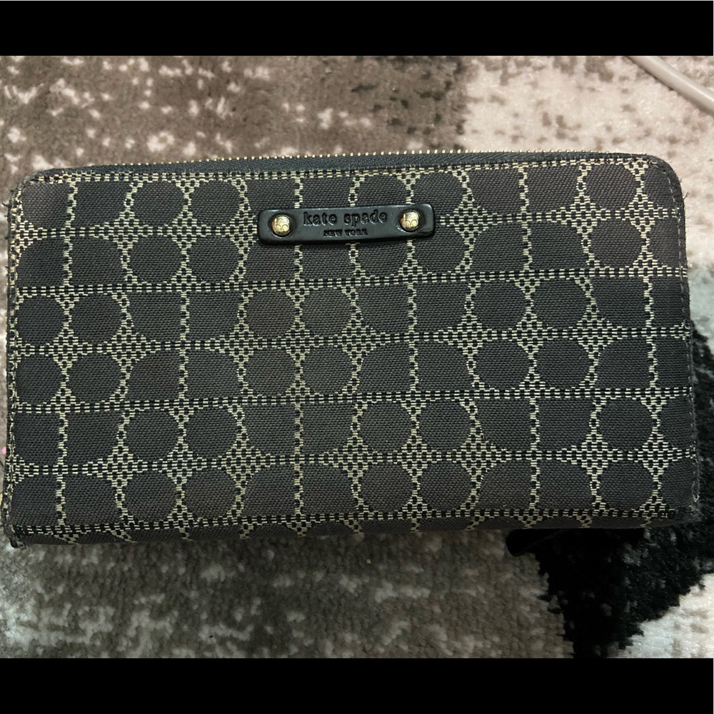 Black and brown Kate Spade wallet
